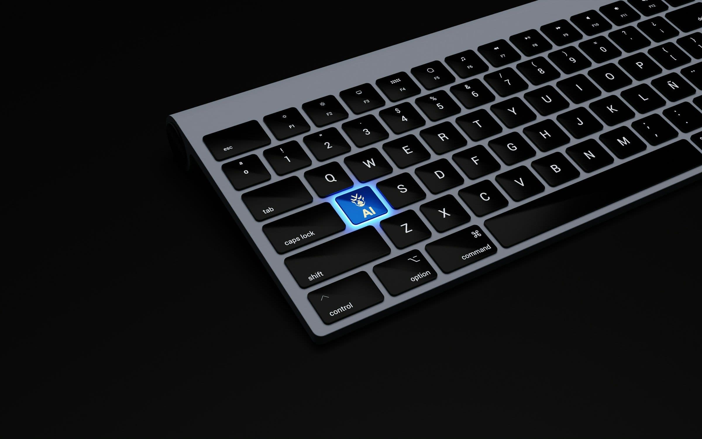 keybaord with AI button - Otter.ai Alternative