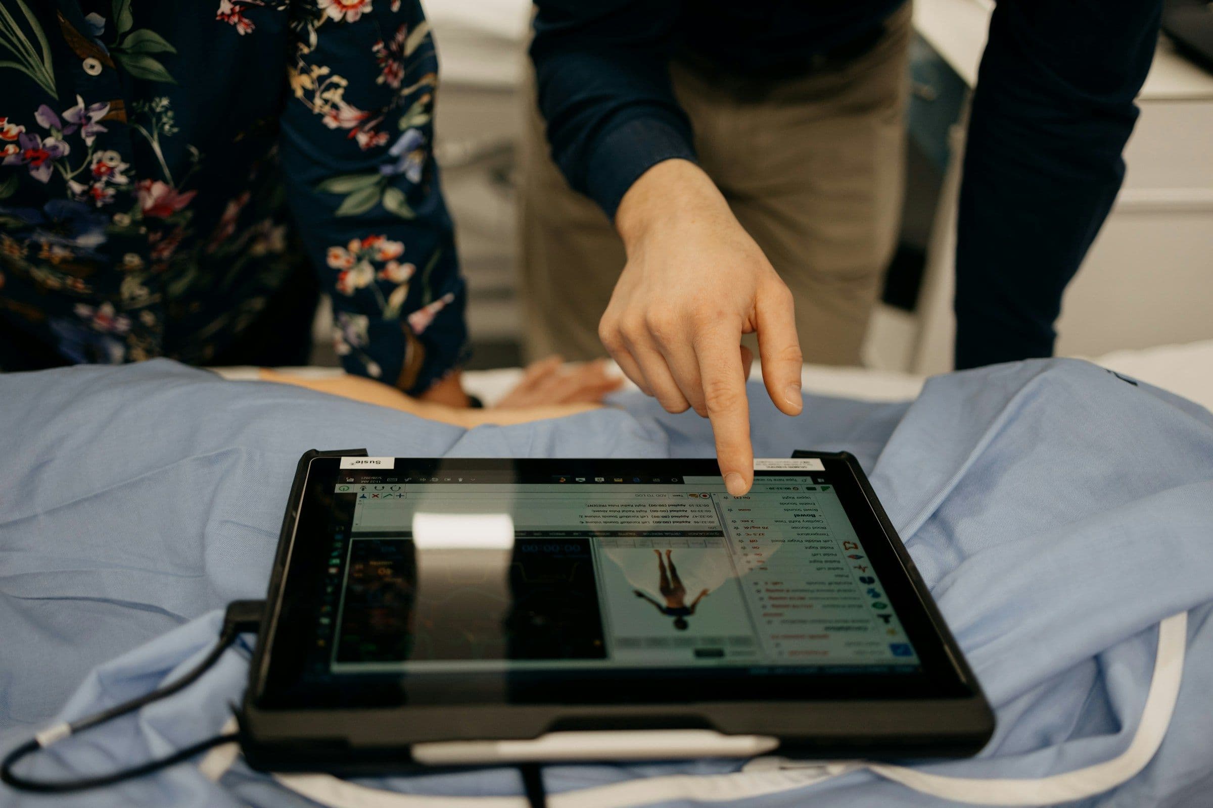 Person Using Tab - Best Flashcard App for Medical Students