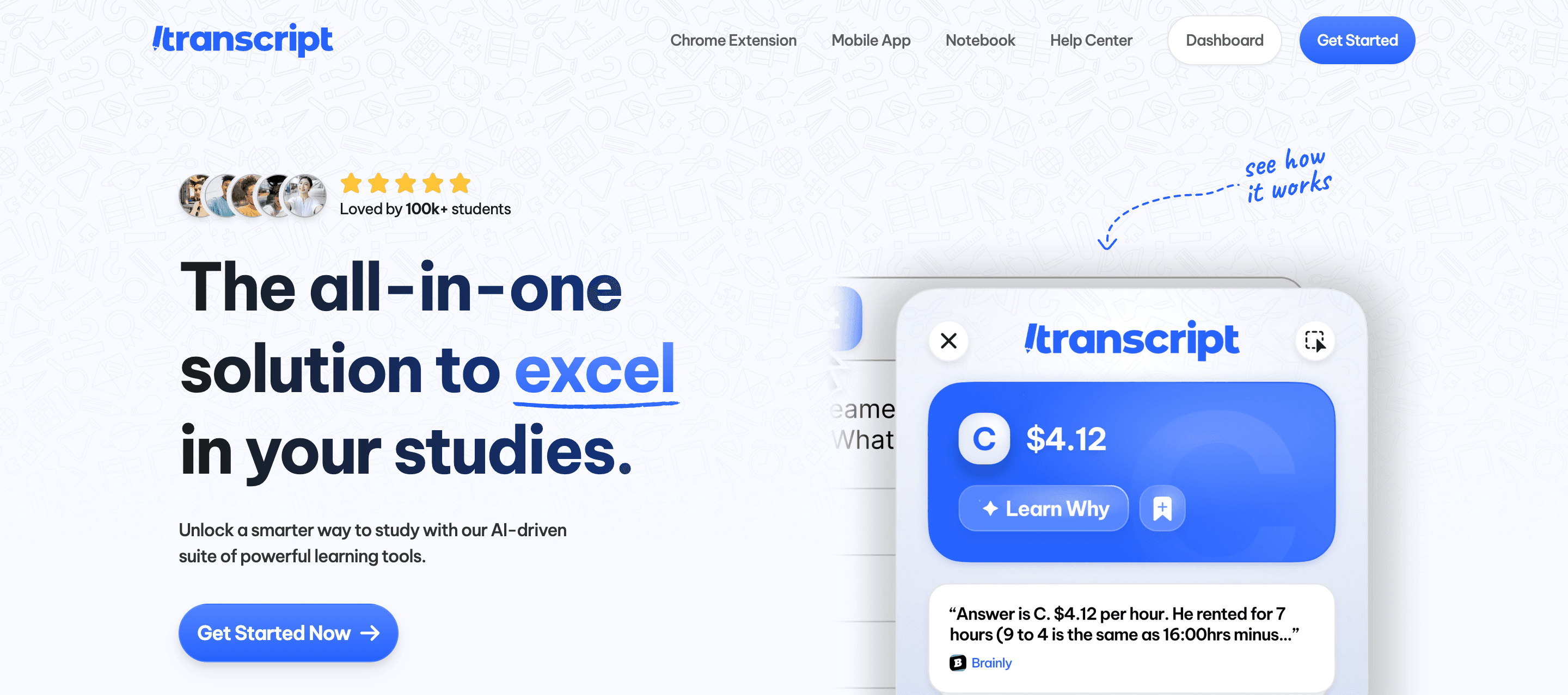 Transcript - Best Flashcard App