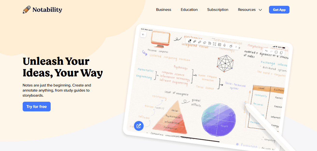 Tools - Best Free Note Taking App for iPad