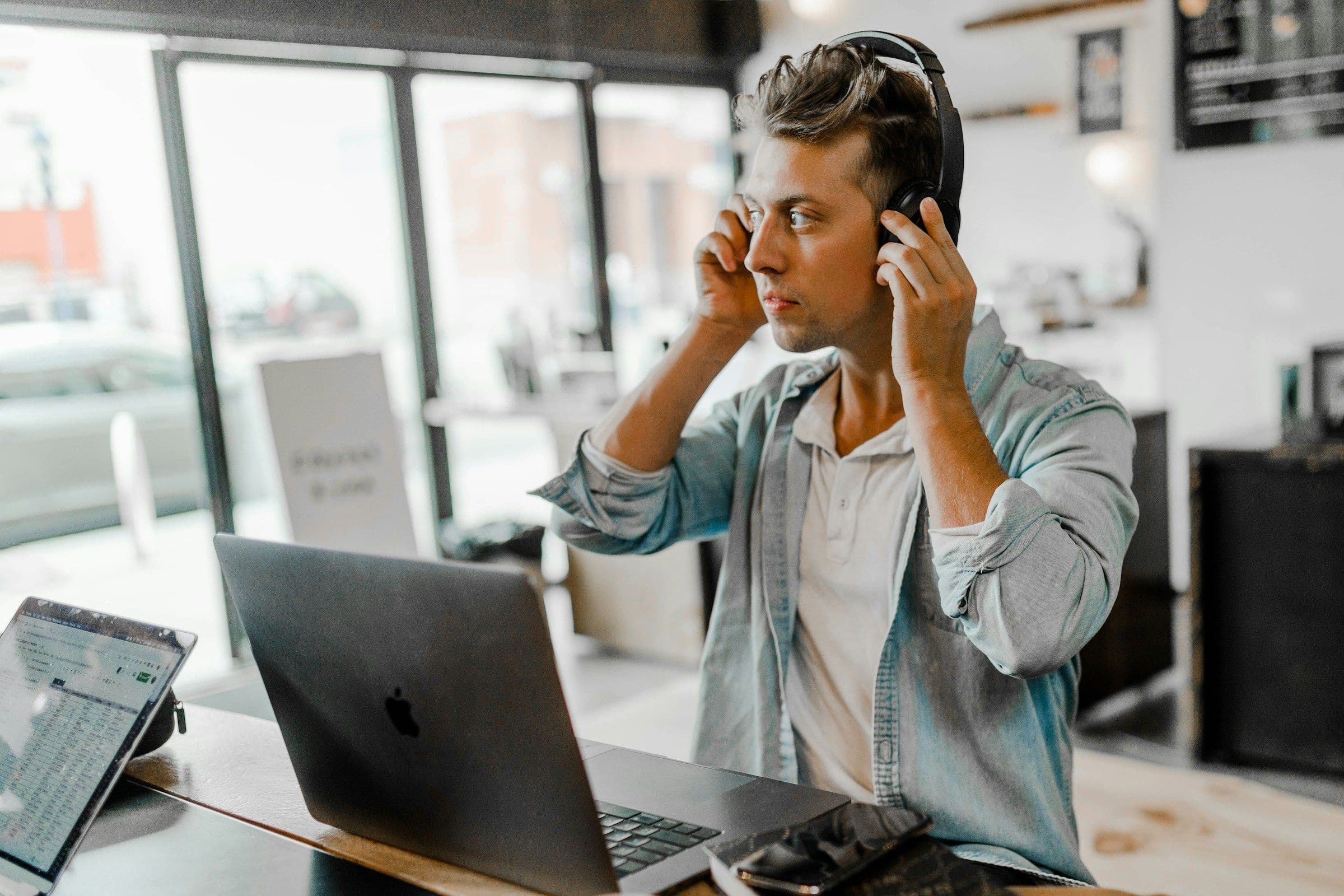 Person Wearing Headset - How To Learn Spanish