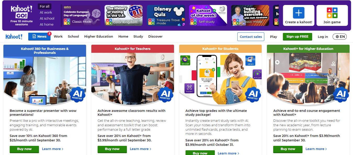 Kahoot - Chegg Alternatives