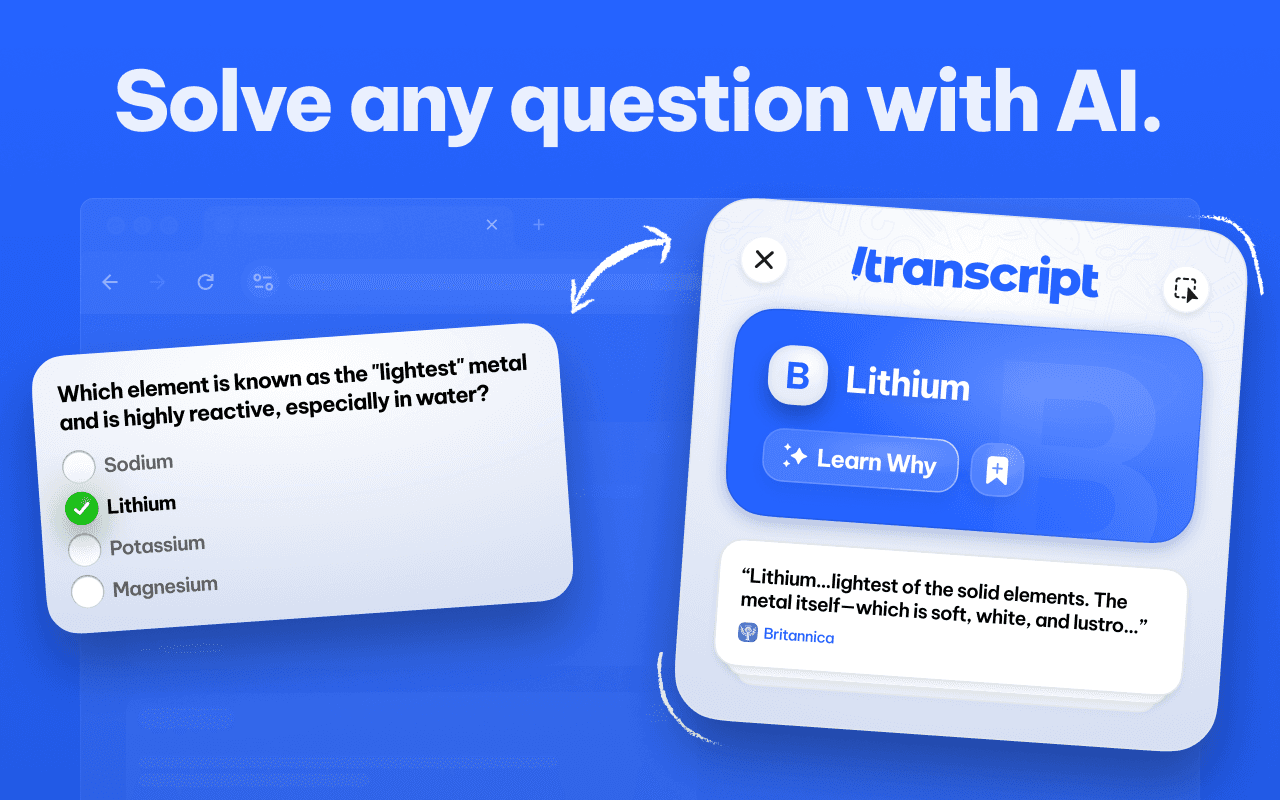 Transcript AI instead of an image-only solver