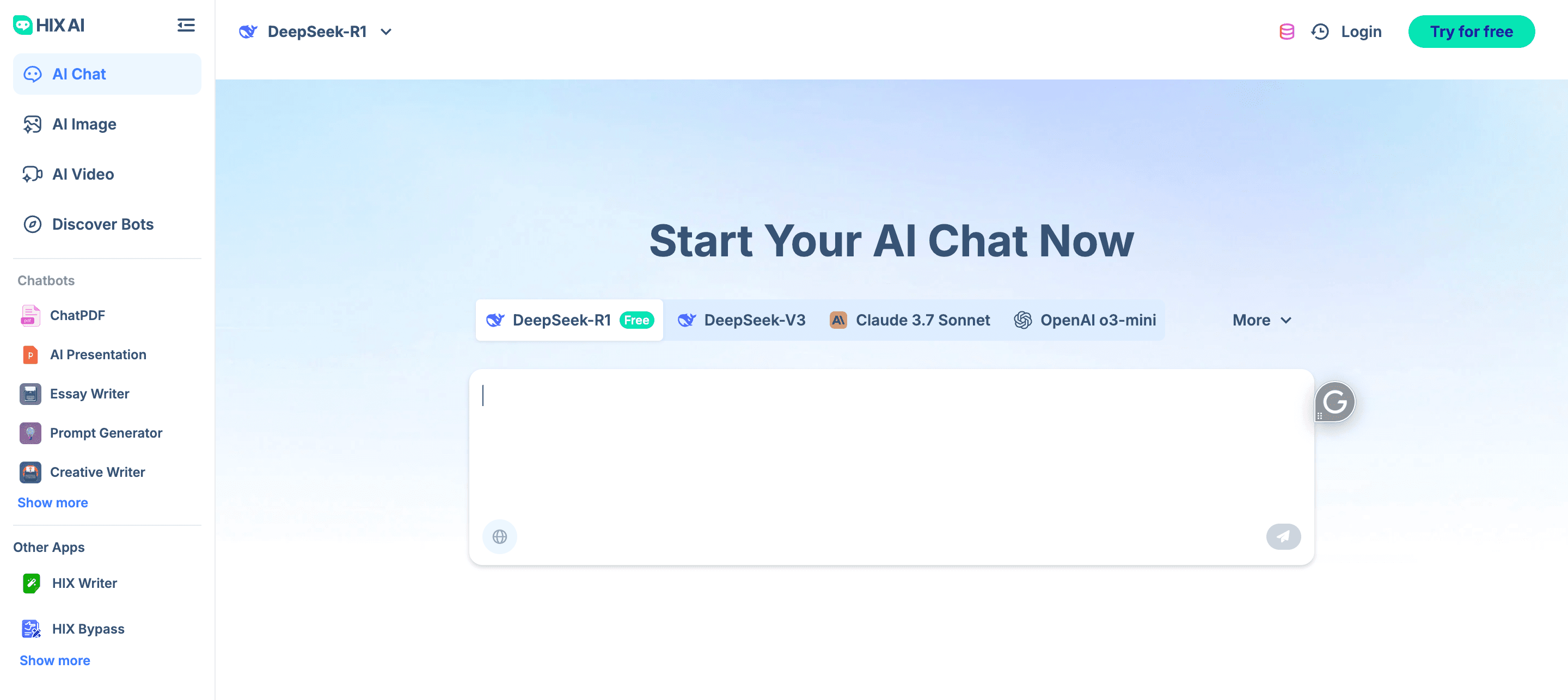 homework tool - HIX AI